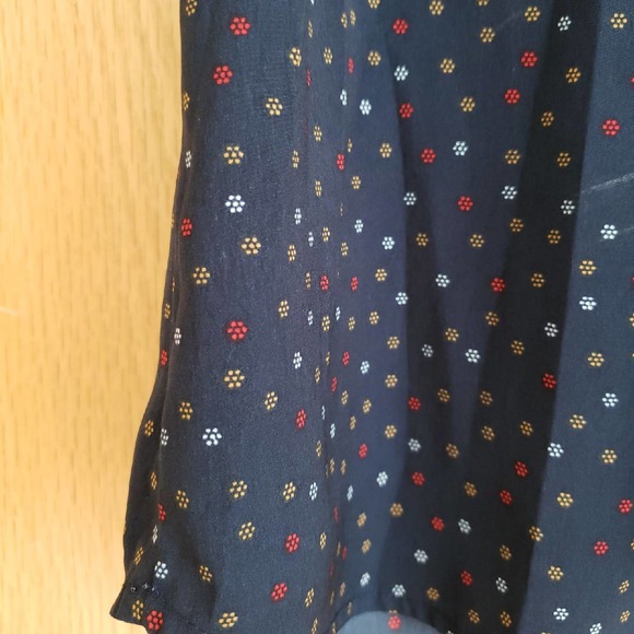 Abercrombie and Fitch Blue Floral Pattern Bow Tie Sz XS - Picture 5 of 6